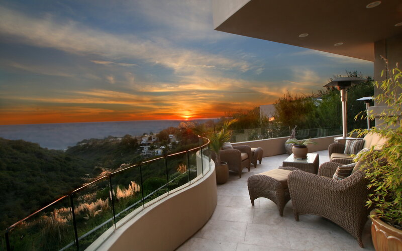 Balcony with Ocean View — Orange