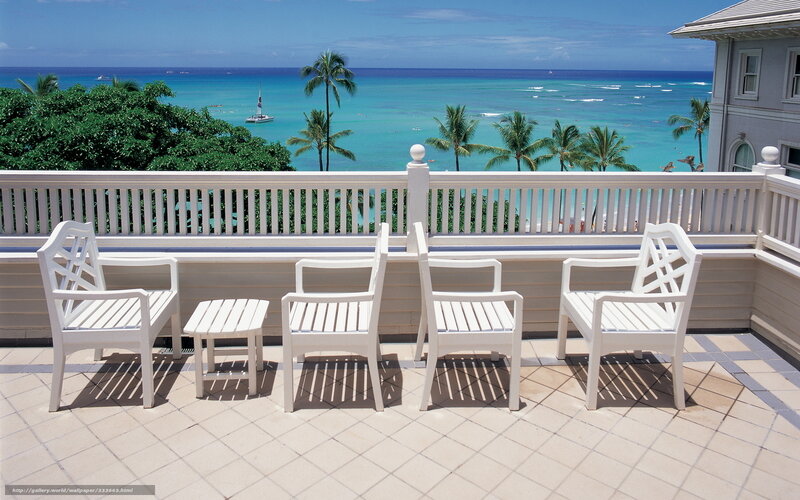 Balcony with ocean view