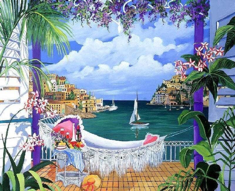 Balcony with sea view