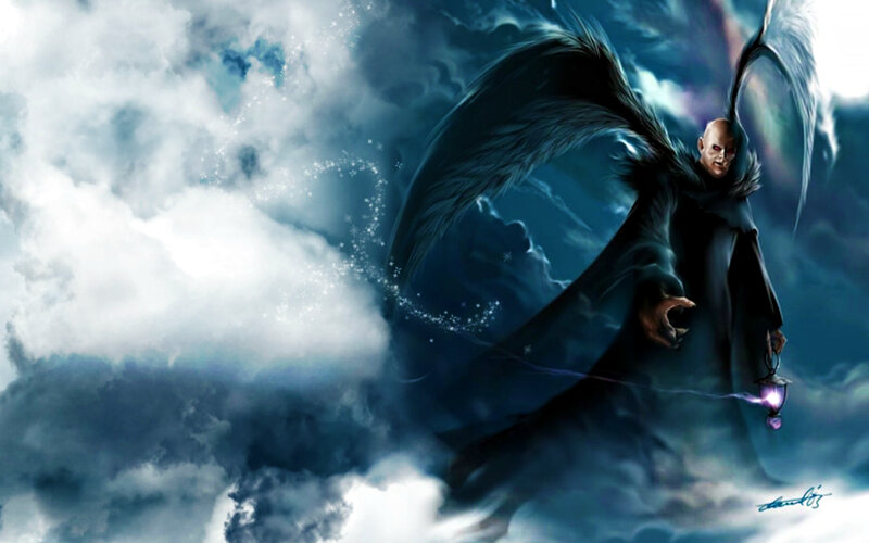 Bald Angel with Wings