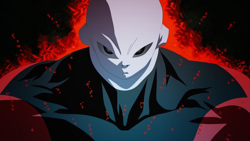 Bald Anime Character — Black, Dramatic
