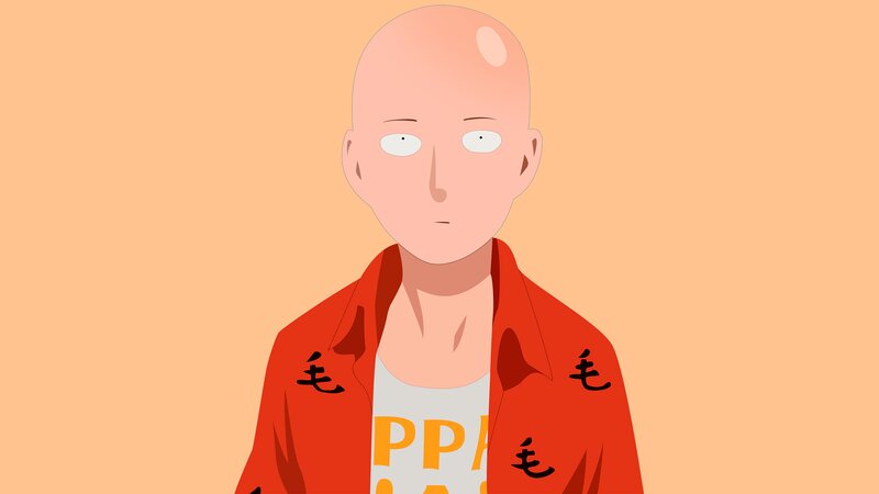 Bald Anime Character — Orange