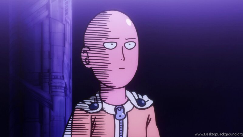 Bald Anime Character — Purple, Dramatic