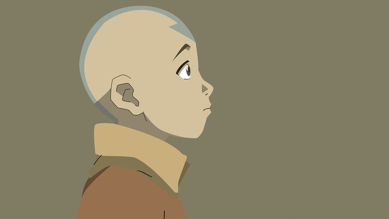 Bald Boy in Profile