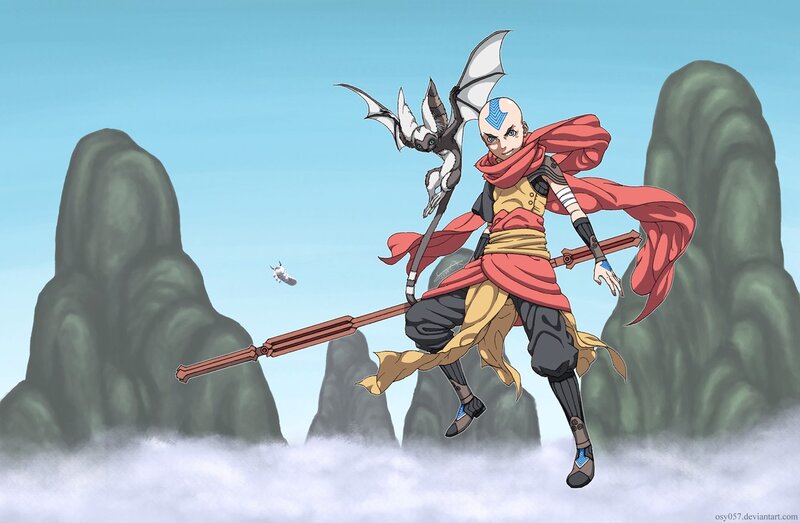 Bald Boy with Staff