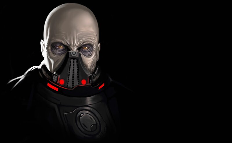 Bald Character in Mask