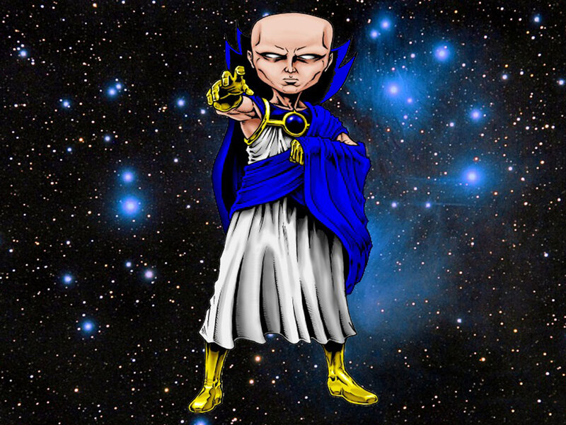 Bald Character in Space