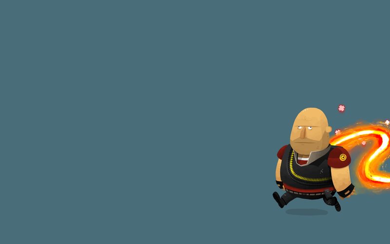 Bald Character Running