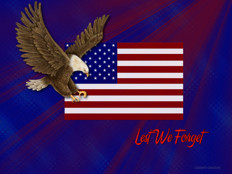Bald Eagle Flying — Blue, Patriotic, Digital Art