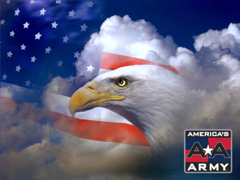 Bald Eagle Head — Blue, Patriotic