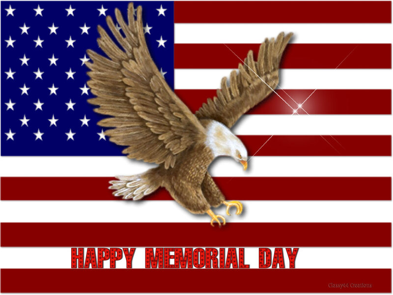 Bald Eagle in Flight — Red, Patriotic, Digital Art, American Flag, Text