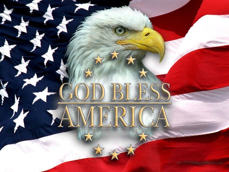 Bald Eagle — Red, Patriotic