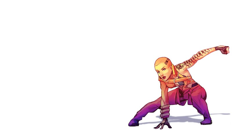 Bald Female Fighter
