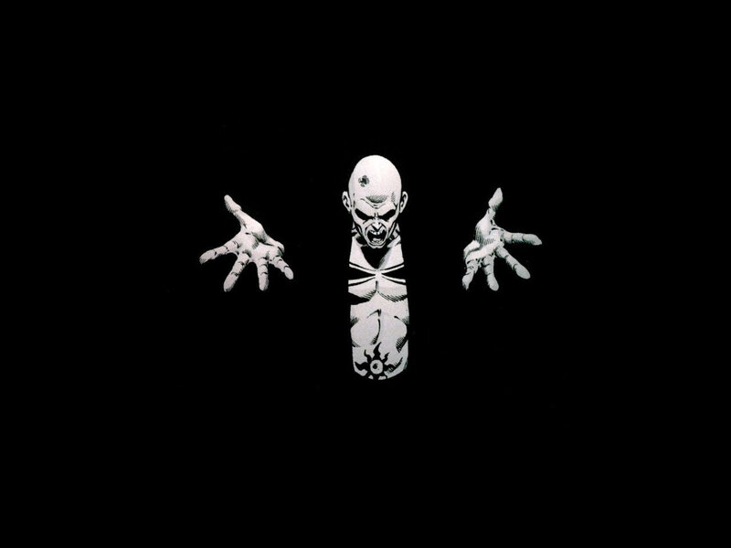 Bald Figure with Outstretched Hands