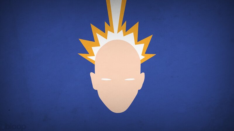 Bald Head with Spiky Hair
