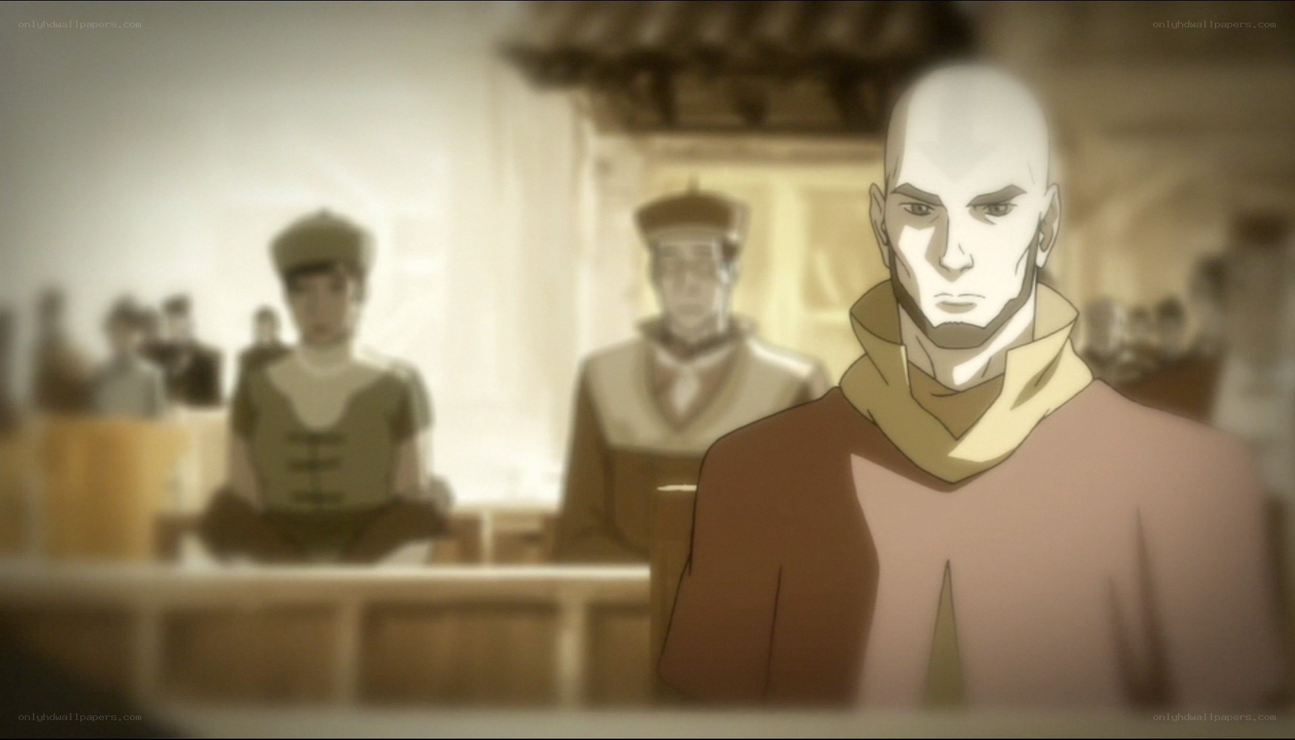 bald man in a courtroom