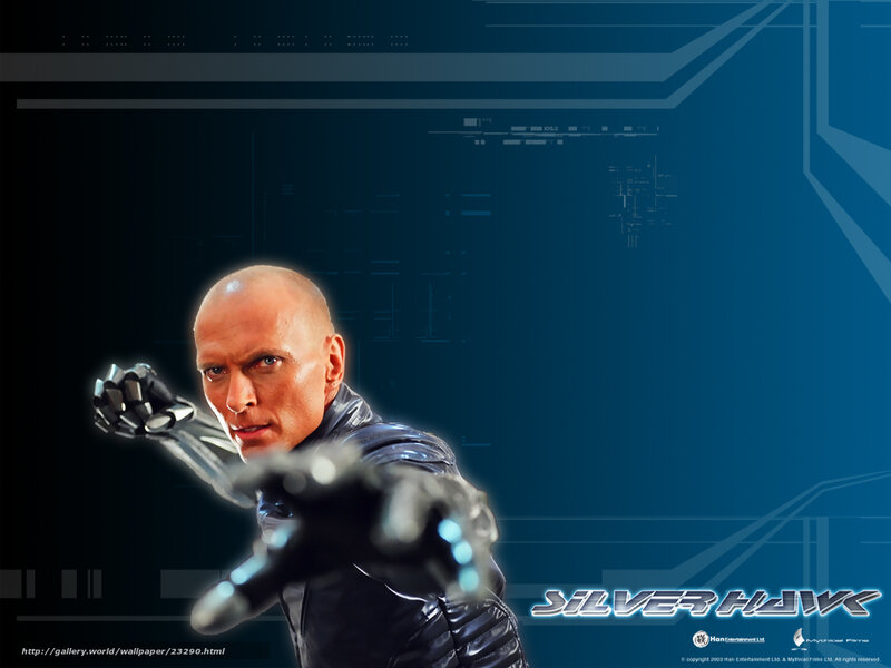 Bald Man in Black Suit — Blue, Dramatic
