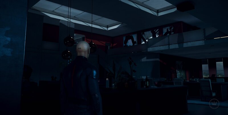 Bald Man in Black Suit — Dark, Tense