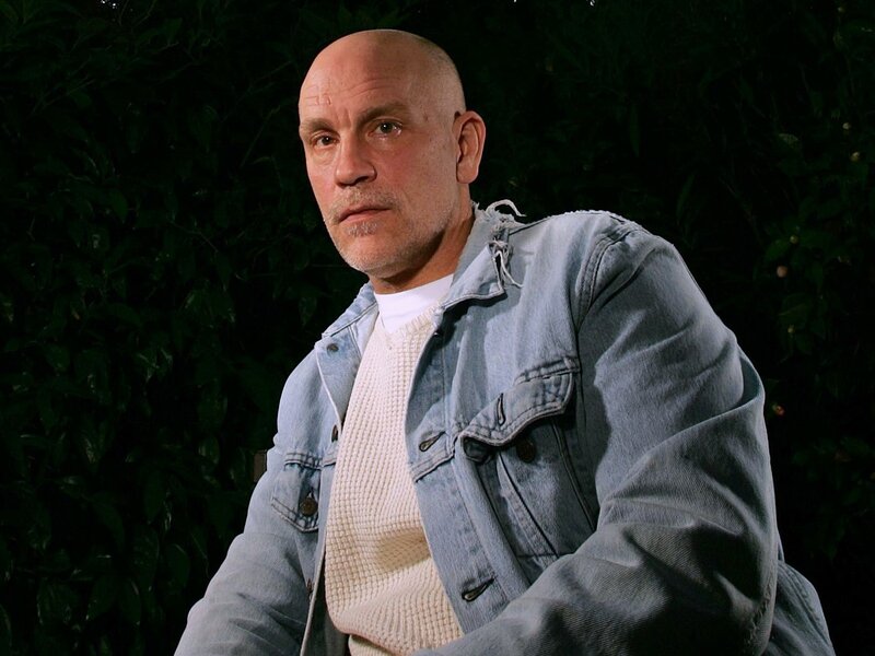 Bald Man in Denim Jacket — Blue