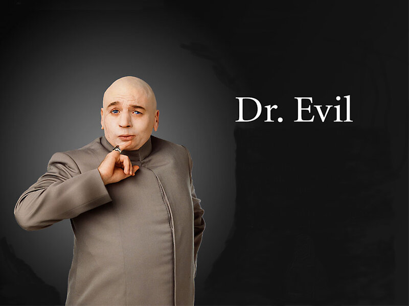 Bald Man in Grey Suit
