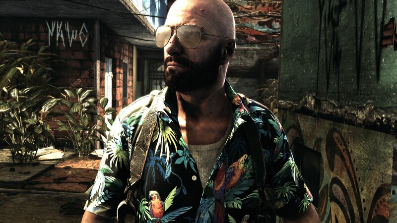 Bald Man in Hawaiian Shirt