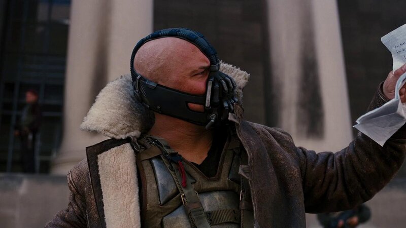 Bald Man in Mask — Brown, Dramatic