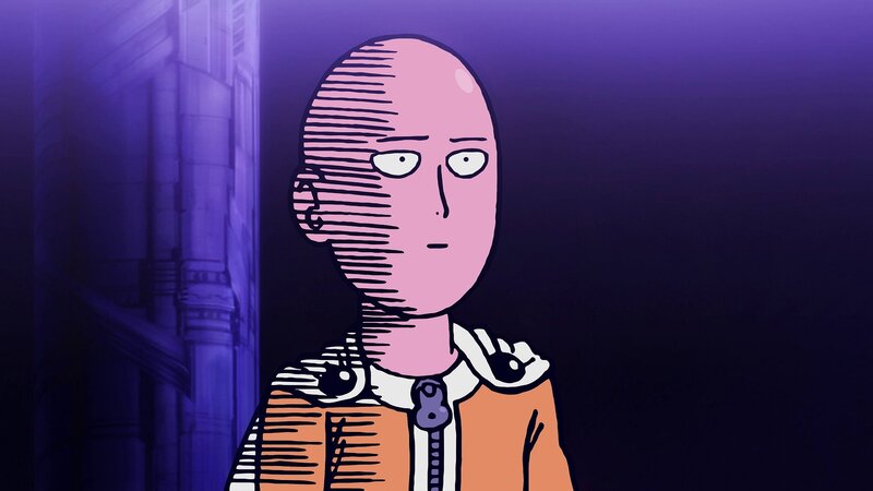 Bald Man in Orange Jacket