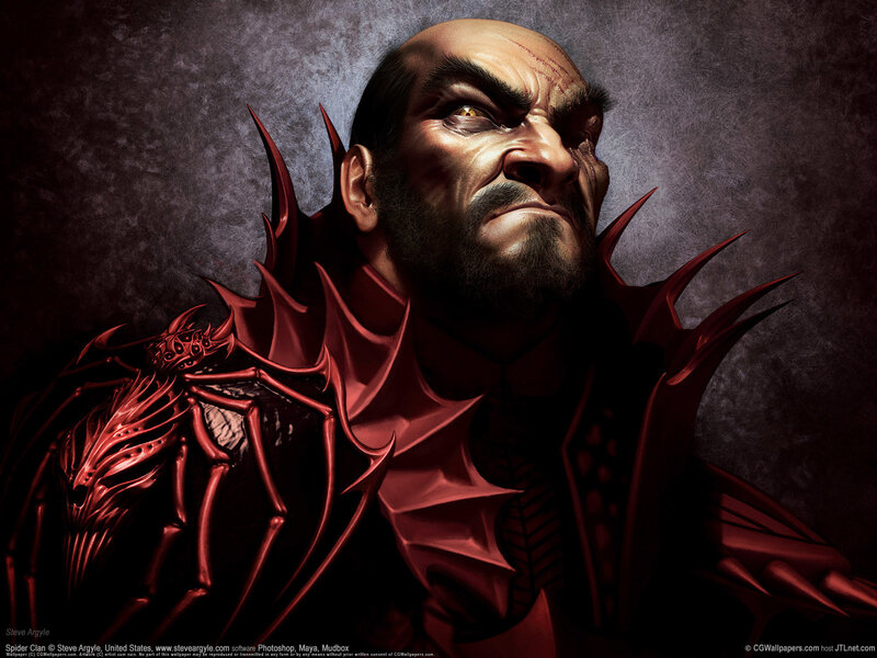 Bald Man in Red Armor