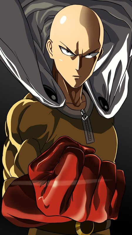 Bald Man in Red Gloves