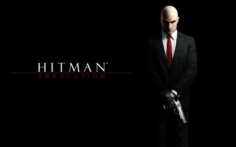 Bald Man in Suit — Black, Dark, 3d Render, Gun, Red Tie