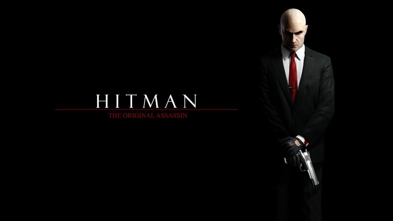 Bald Man in Suit — Black, Dark, 3d Render, Gun, Tie, White