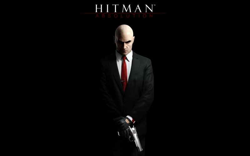 Bald Man in Suit — Black, Dramatic, Digital Art, Gun, Black Gloves