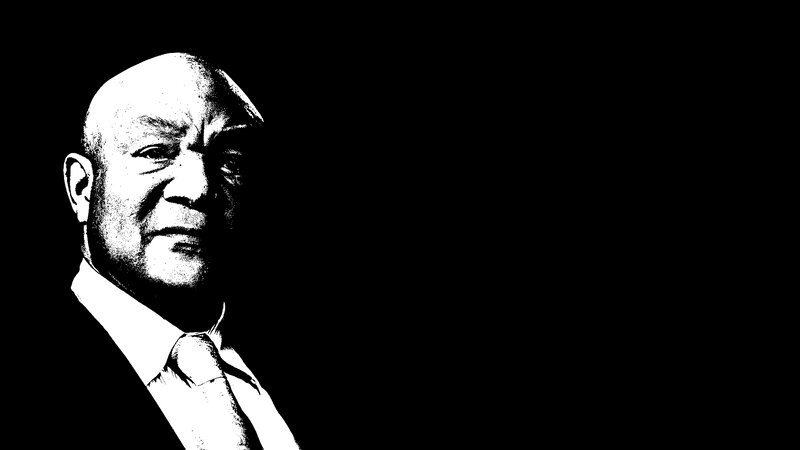 Bald Man in Suit — Black, Dramatic, Photograph, Tie