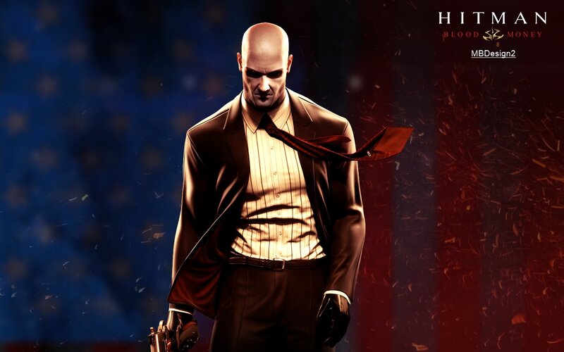 Bald Man in Suit — Blue, Dramatic
