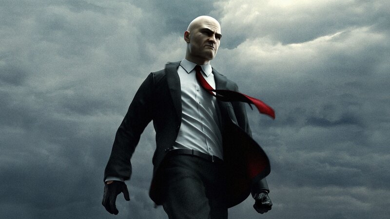 Bald Man in Suit — Gray, Dramatic, 3d Render, Tie, Clouds