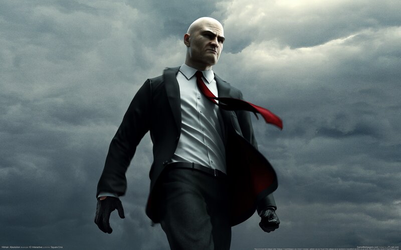 Bald Man in Suit — Gray, Dramatic, Digital Art
