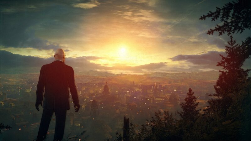 Bald Man in Suit — Orange, Dramatic