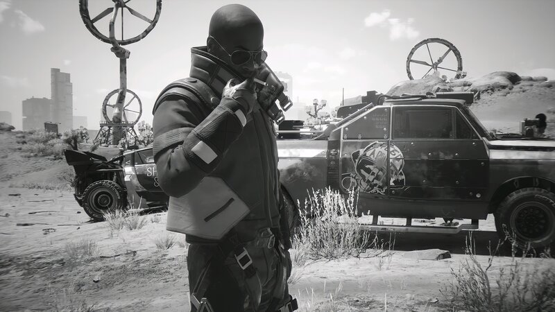 Bald Man in Tactical Gear
