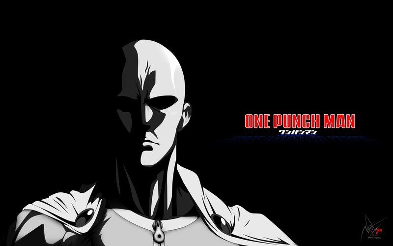 Bald Man in White Cape — Black