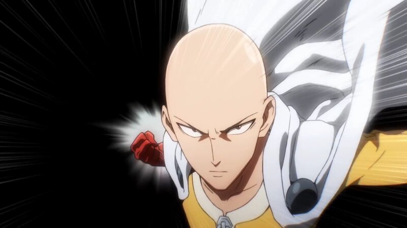 Bald Man in White Cape