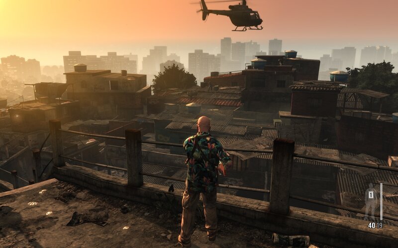 Bald Man on Rooftop