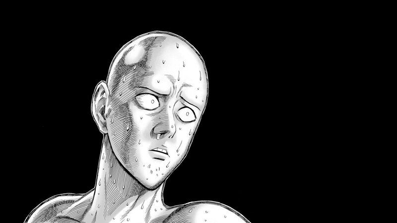 Bald Man Sweating