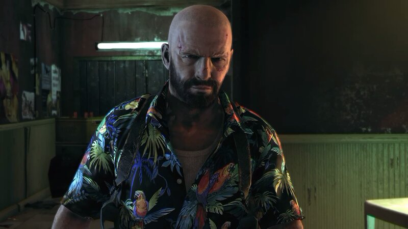 Bald Man with Beard — Black, Dark, 3d Render