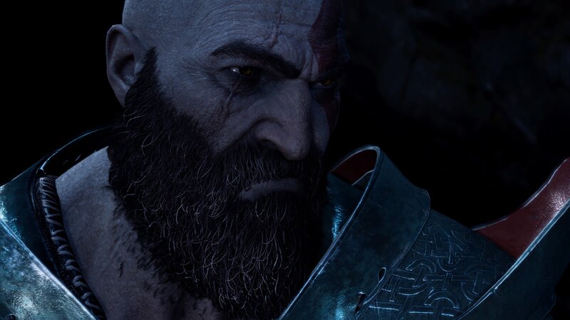 Bald Man with Beard — Black, Dark, Intense