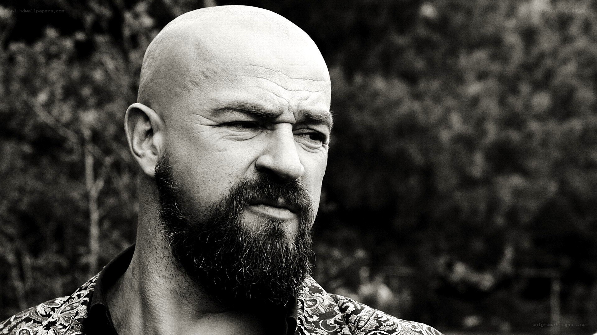 bald man with beard