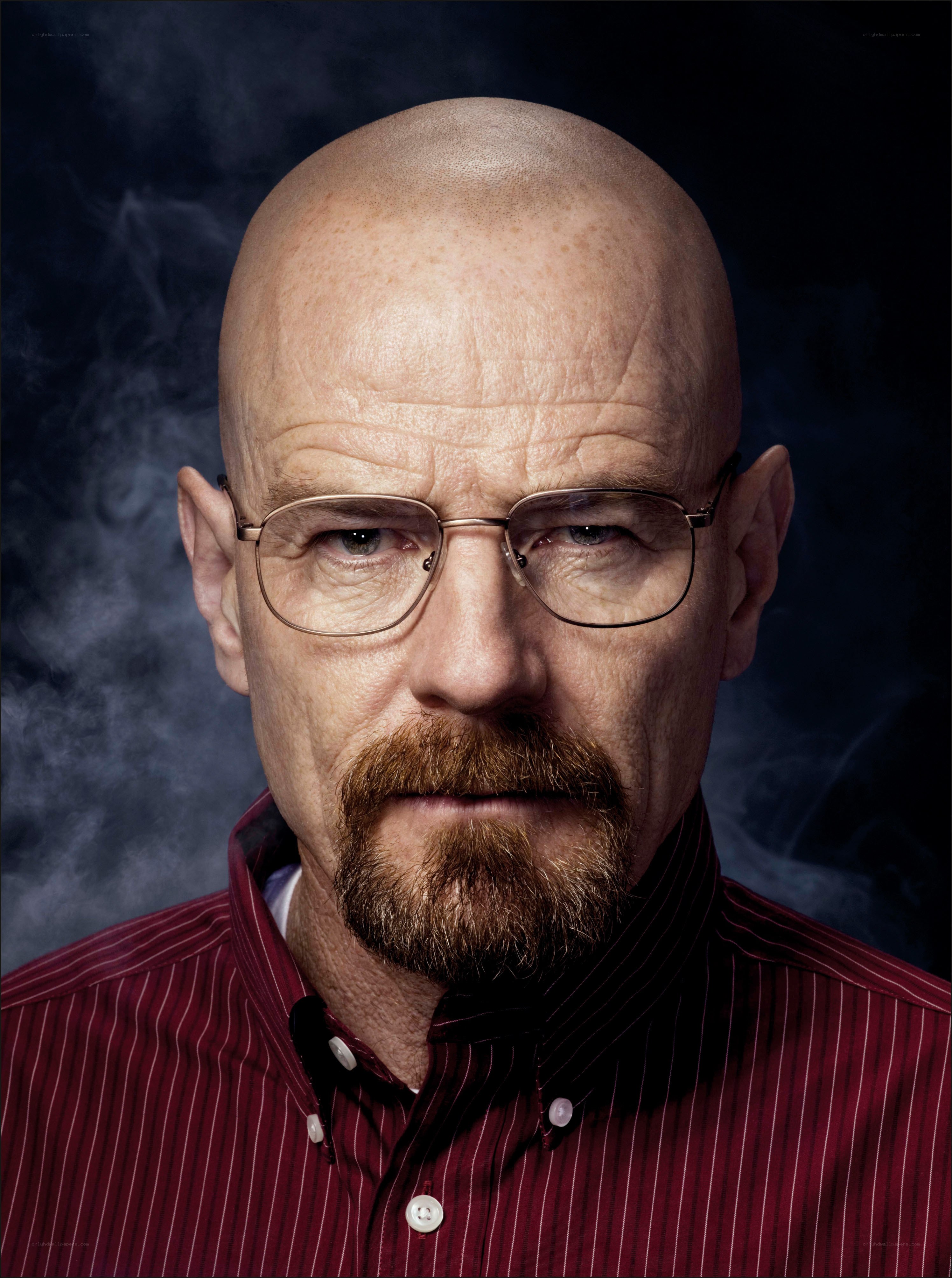 Bald man with glasses and goatee