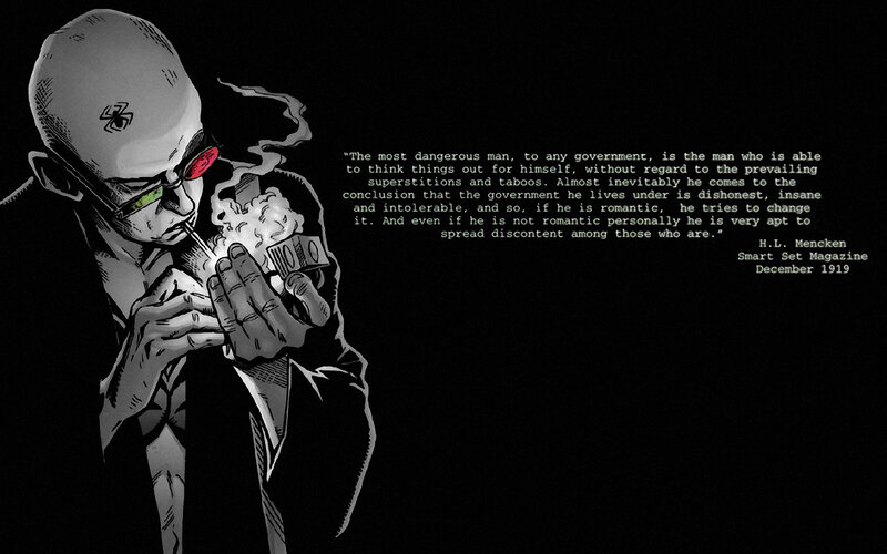 Bald Man with Glasses — Black, Dramatic, Comic