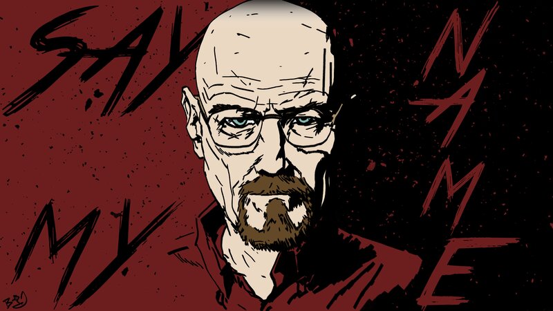 Bald Man with Glasses — Red