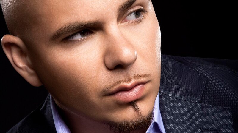 Bald Man with Goatee — Black, Serious