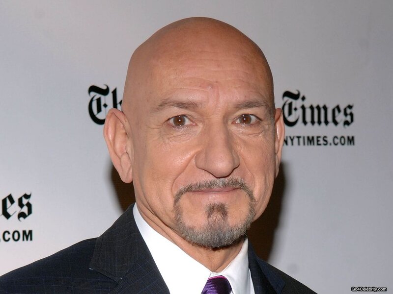 Bald Man with Goatee — Black